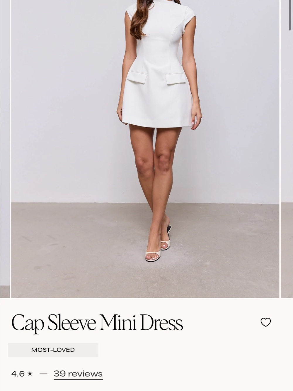 Odd Muse The Ultimate Muse Cap Sleeve Mini Dress